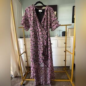 Lost + Wander  Love Stoned Floral Wrap Dress Sz M